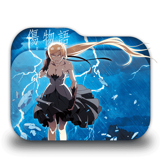 [2016-08-25] Kizumonogatari II Nekketsu-hen folder icon by tatas18 - 630527996.png